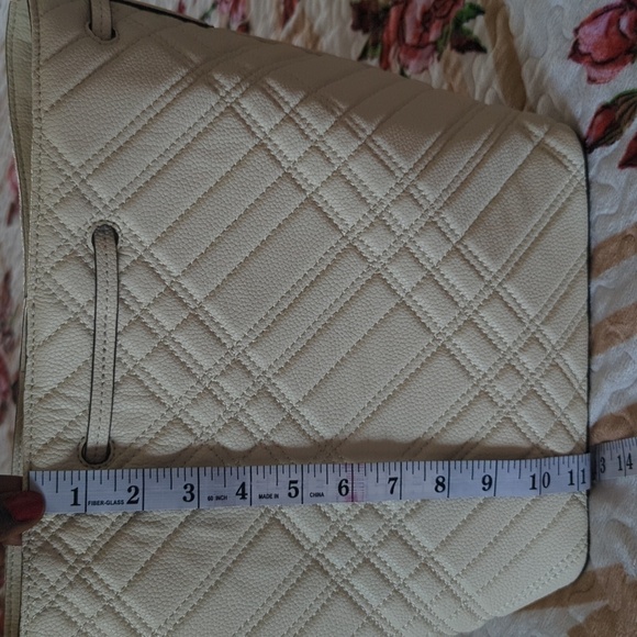 Lauren Ralph Debby Plaid Quilted Leather Shoulder Crossbody bag. - Picture 5 of 14